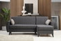 Atelier Del Sofa Sofá cama esquinero Alkon - Dark Grey